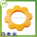 Flower shape ABS plastic curtain eyelet, fancy beautiful curtain eyelet ring